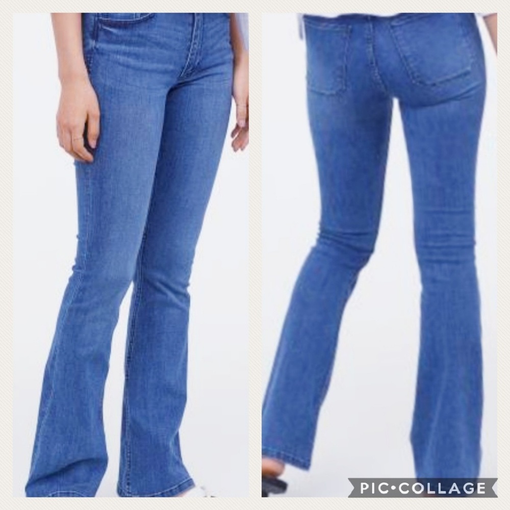 High waist •Mini Flair Jean•Boho •Summer flair